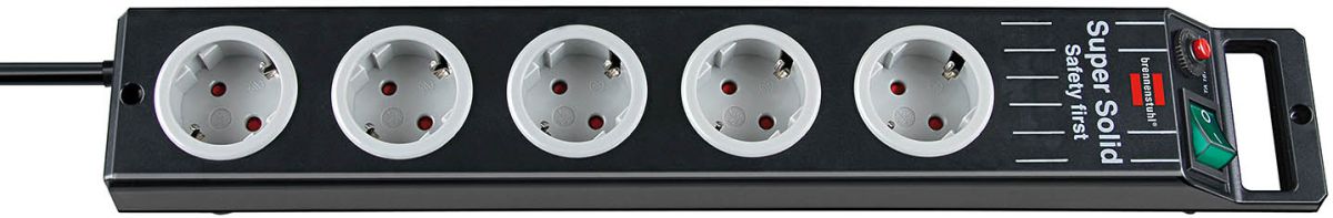Produktbild Brennenstuhl Steckdosenleiste 5 fach mit 2,5 m Kabel Super Solid Line