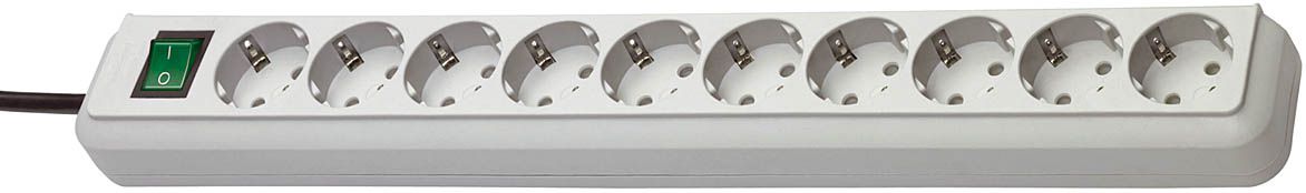 Produktbild Brennenstuhl Steckdosenleiste Eco Line mit Schalter 10 Steckplätze 3 m