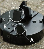 Produktbild Remarc Häcksler Summertime 2300 Gartenhäcksler - Messerscheibe A=Häcksel- B=Schnitzelmesser bild 3