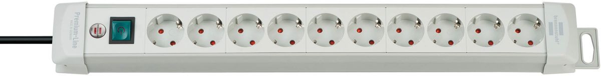 Produktbild Brennenstuhl Steckdosenleiste Kabellänge 3 m Premium Line 10 fach