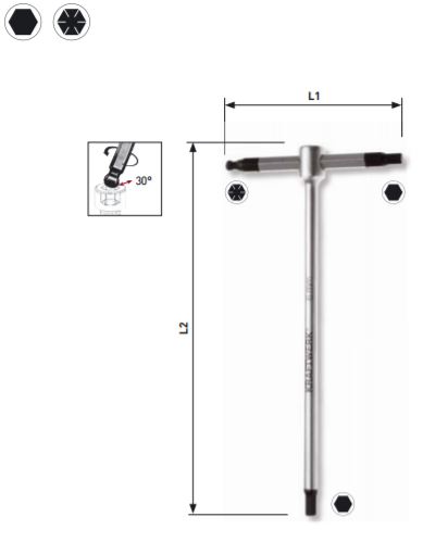 Produktbild KRAFTWERK Stiftschlüssel Innensechskant 2 mm T-Griff bild 3