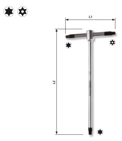 Produktbild KRAFTWERK Stiftschlüssel mit T-Griff für Torx T40 bild 3