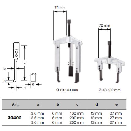 Produktbild KRAFTWERK Universal Abzieher Satz 12 Teile bild 3