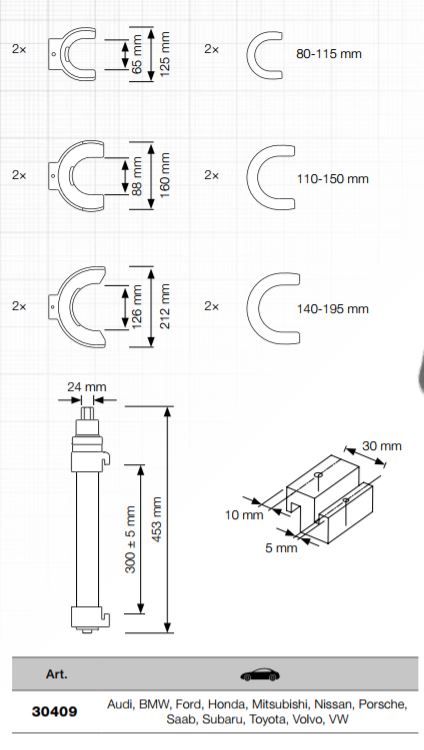 Produktbild KRAFTWERK Federspanner Satz für MacPherson Federbeine bild 2