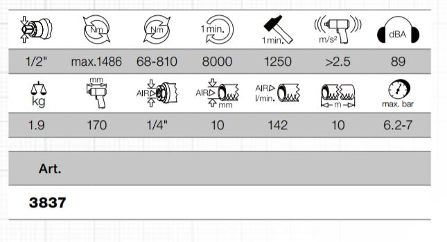 Produktbild KRAFTWERK Druckluft Industrie Schlagschrauber 1/2" 1486 Nm bild 4