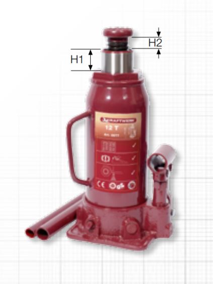 Produktbild KRAFTWERK Hydraulischer Flaschen Wagenheber 6T bild 2
