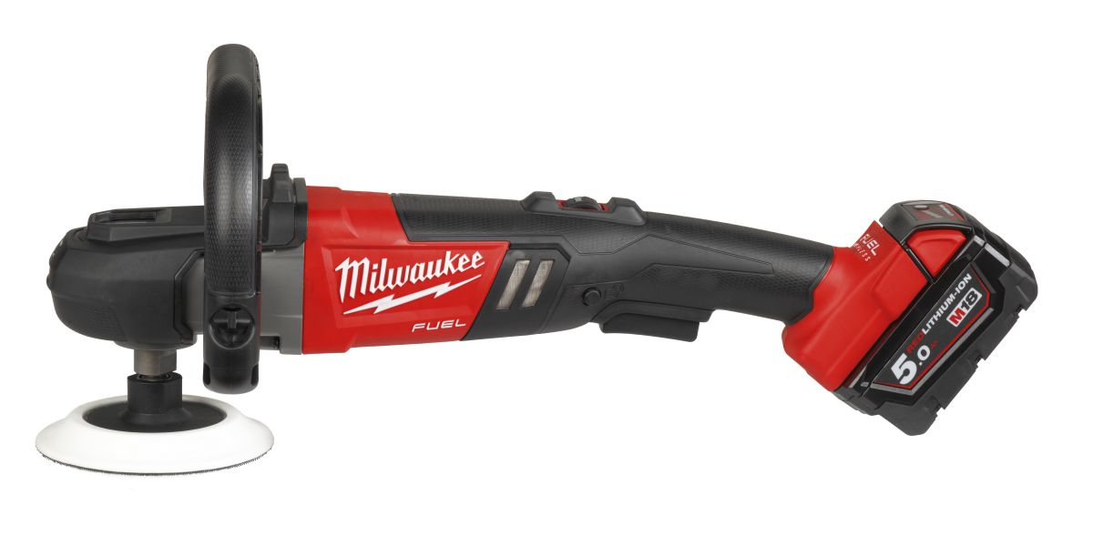 Produktbild Milwaukee FUEL Akku-Polierer M18 FAP180/5.0 Ah + HD-Box