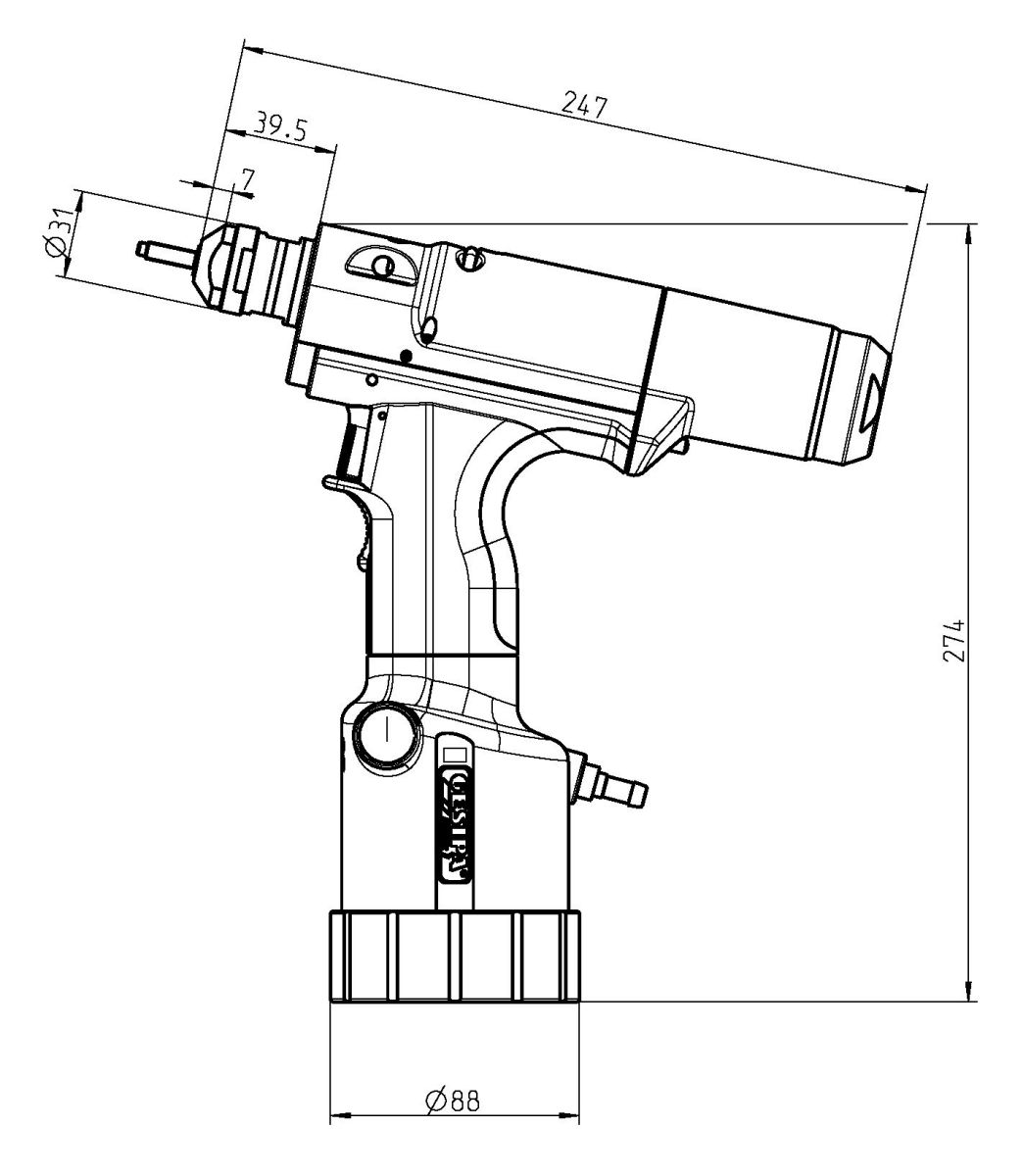 Produktbild Druckluft Nietgerät Gesipa FireFox 1F bild 2