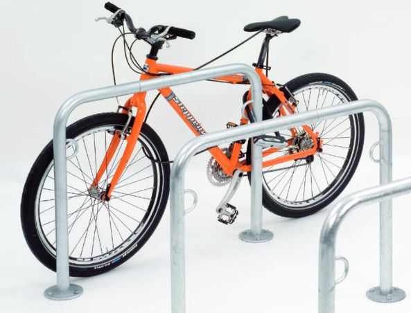 Produktbild Wsm Fahrradständer Fahrrad-Anlehnbügel TRUST 11, L750mm, verzinkt, zum Aufdübeln bild 4