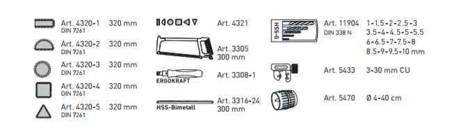 Produktbild KRAFTWERK Feilen Sägen und Bohrersatz EVA 35 Teile bild 2