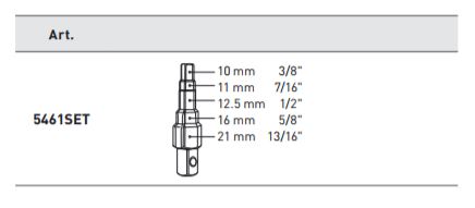 Produktbild KRAFTWERK Umsteckknarre Stufenschlüssel 1/2" Satz 3 Teile bild 2