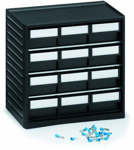 Produktbild Treston ESD-Kleinteilemagazin T180xB310xH290mm, 12xGr.2