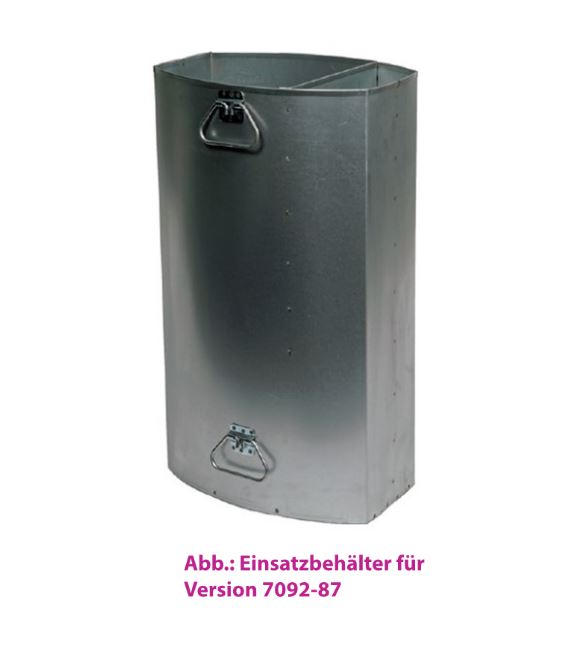 Produktbild Renner Stand Abfallbehälter 70L Ascher Hundekot Beutelspender RAL5013 zum Einbetonieren bild 2