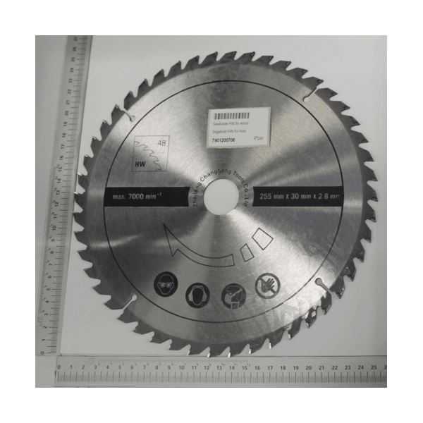Produktbild SCHEPPACH HW Kreissägeblatt Ø255x30x2,8x1,8 mm Z48 bild 2