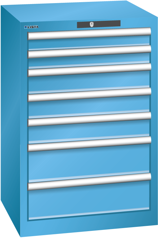 Produktbild Schubladenschrank Lista Typ 27x27 mit 7 Schubladen