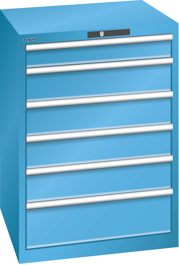 Produktbild Lista Schubladenschrank Typ 36 x 36 6 Schubladen 2 Schlüssel