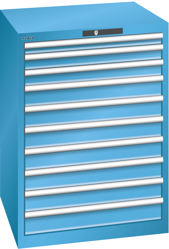 Produktbild Schubladenschrank Lista Typ 36x36 mit 10 Schubladen