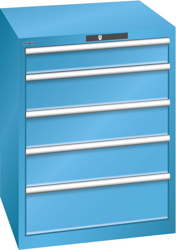 Produktbild Schubladenschrank Lista Typ 36x36 mit 5 Schubladen