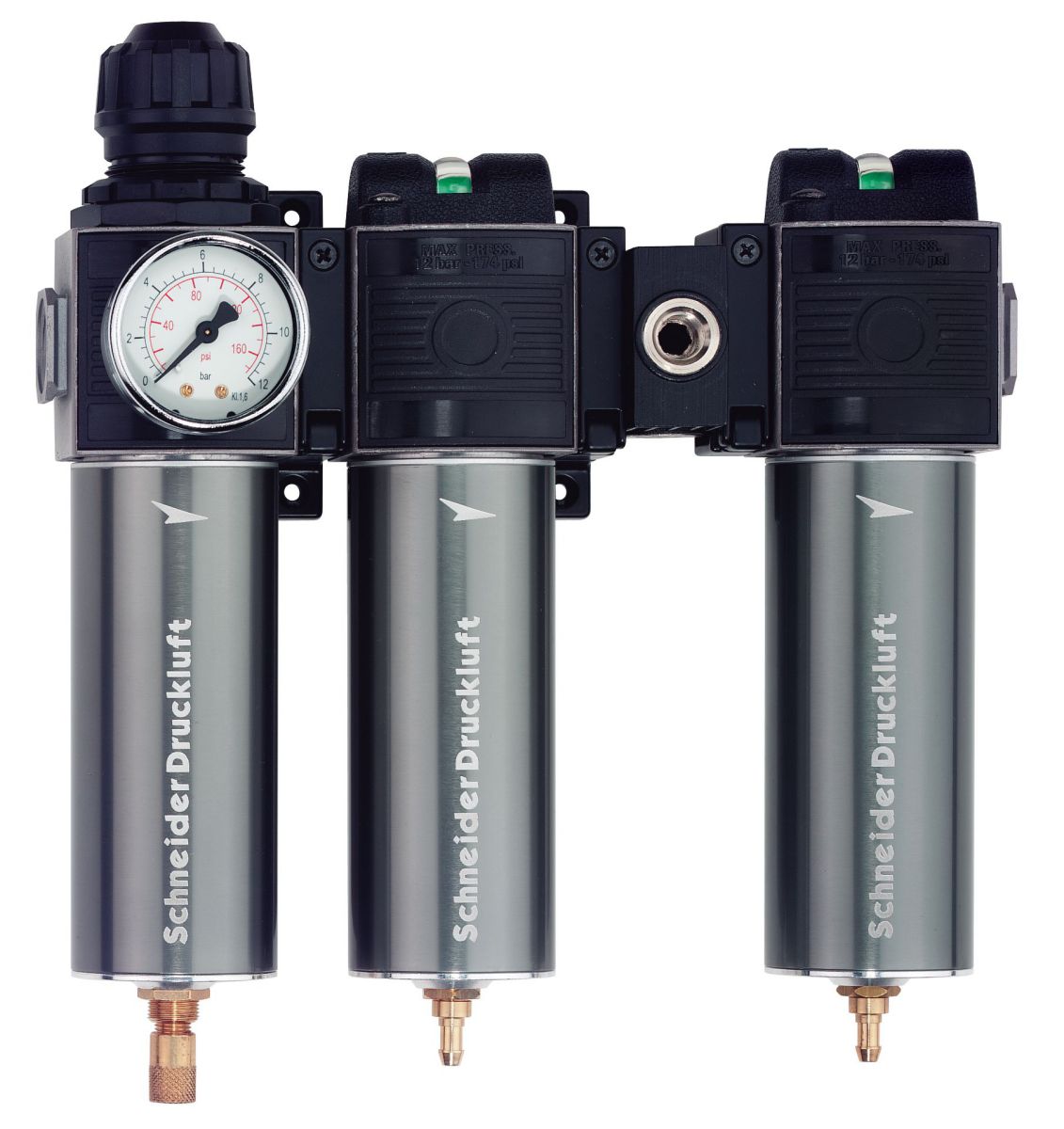 Produktbild Schneider Druckluft Filtereinheit 3-fach FDM/FF/AF 1/2