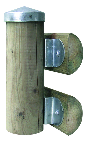 Produktbild Alberts Pfostenkappe, für Holzpfosten, flach, feuerverzinkt, Außenmaß Ø80 mm bild 5