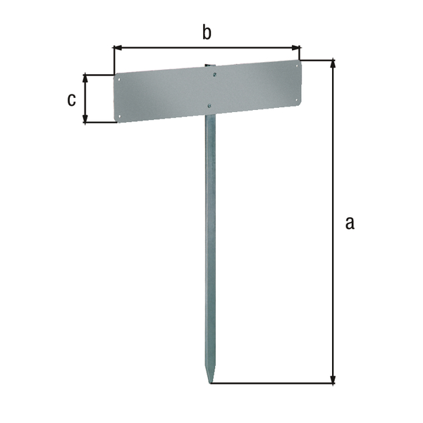 Produktbild Alberts Parkplatzschildhalter vzkt. zum einschlagen bild 3
