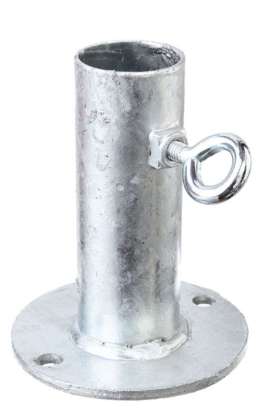 Produktbild Alberts Halter für Sonnenschirme,feuerverzinkt,zA,Platte Ø100mm,f.Standrohr Ø20-38mm