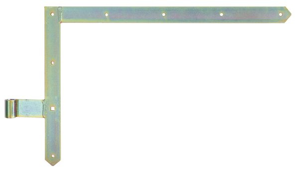 Produktbild Alberts Tor-Winkelband, Abschluss spitz, oben, gelb verzinkt, HxL 400x600mm,Rolle Ø16mm