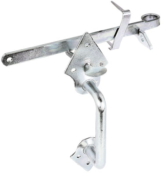 Produktbild Alberts Klinken-Set f. Flechtzaun-u.leichte Holztore, verzinkt, L 260 mm