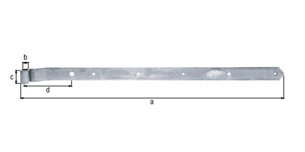Produktbild Alberts Ladenband gekröpft galvanisch verzinkt LxB 782x40 mm Rolle Ø16mm bild 1