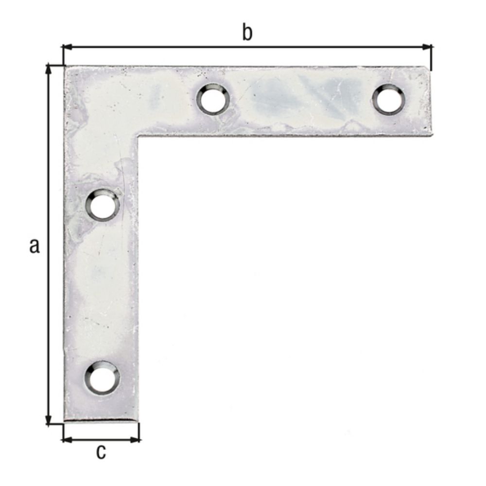 Produktbild Alberts Möbelwinkel, verzinkt, HxLxB 50x50x10 mm, verpackt à 12 St.