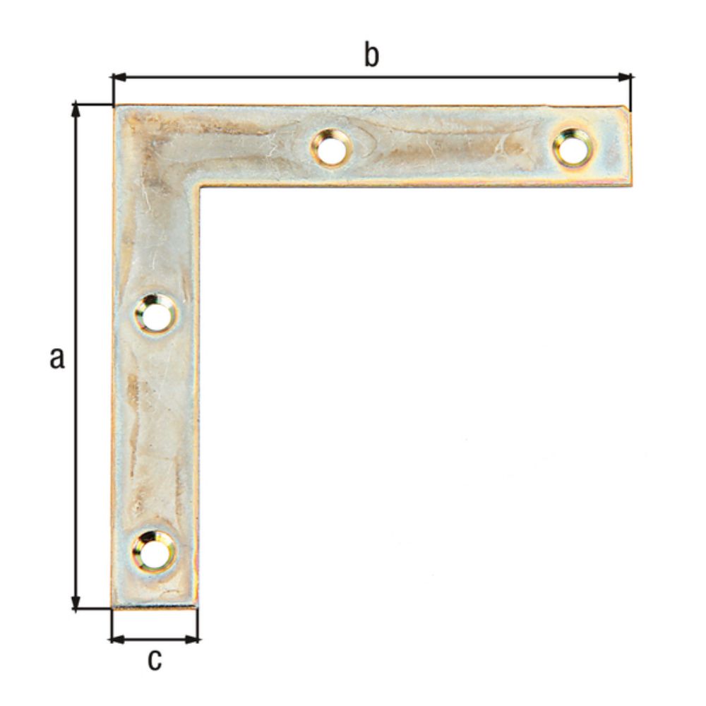 Produktbild Alberts Möbelwinkel, verzinkt, HxLxB 60x60x10 mm, verpackt à 8 St.