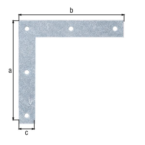 Produktbild Alberts Möbelwinkel sendzimirverzinkt HxLxB 100x100x15 mm