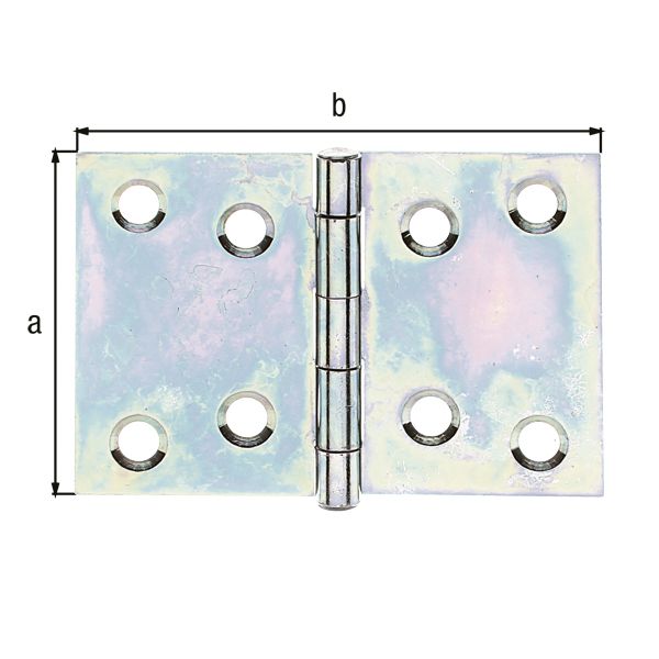 Produktbild Alberts Scharnier sendzimirverzinkt LxB 50x74 mm bild 1