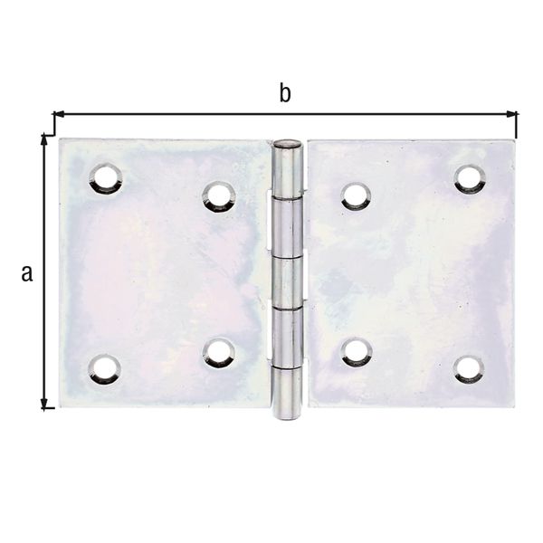 Produktbild Alberts Scharnier sendzimirverzinkt LxB 81x128 mm