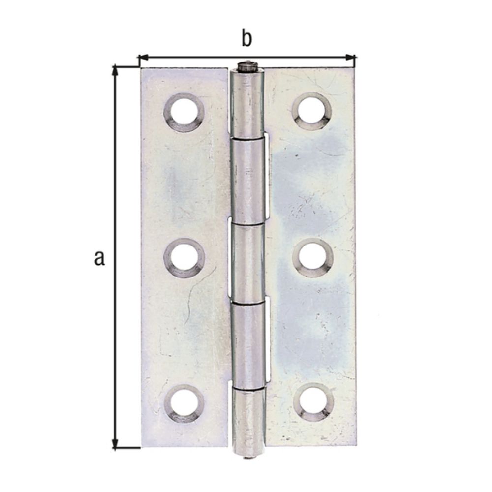 Produktbild Alberts Scharnier verzinkt, LxB 64x34 mm