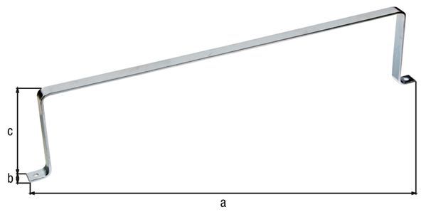 Produktbild Alberts Stauraumbrücke galvanisch verzinkt Skizze bild 2
