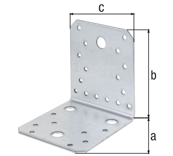 Produktbild Alberts Winkelverbinder, sendzimirverzinkt, TxHxB 50x50x40 mm