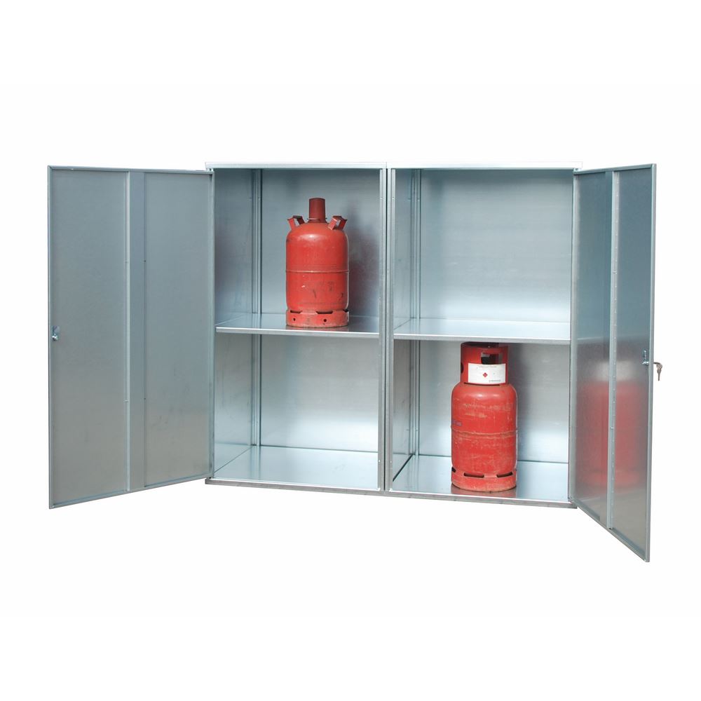 Produktbild Bauer Gasflaschen Depot GFD-G 2 verzinkt geschlossene Ausführung mit 2 Türen