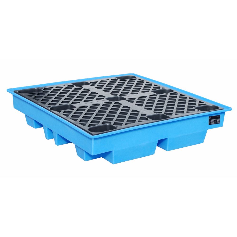 Produktbild Bauer PE-Auffangwanne WP-PE 4/2 mit PE-Palette für max. 4x 200l Fässer