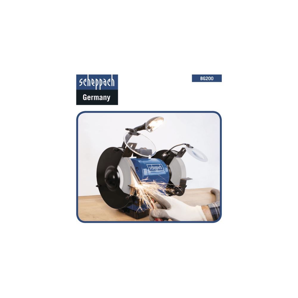 Produktbild SCHEPPACH Doppelschleifer BG200 230V 50Hz 550W bild 3