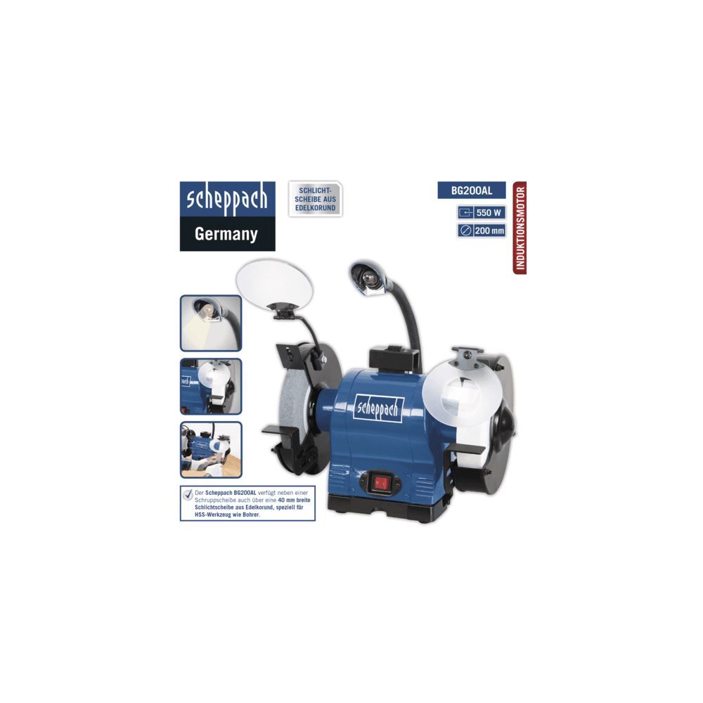 Produktbild SCHEPPACH Doppelschleifer BG200AL 230V 50Hz 550W bild 7
