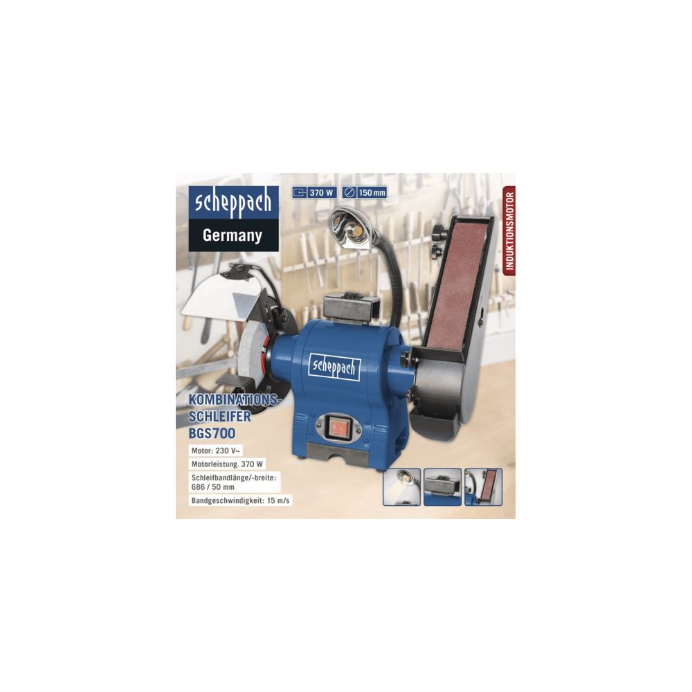 Produktbild SCHEPPACH Kombinationsschleifer BGS700 230V 50Hz 250W bild 6