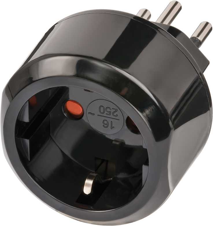 Produktbild Brennenstuhl Reisestecker Reiseadapter CH Schweiz Steckdose und Euro Stecker 10 A Sicherung bild 3