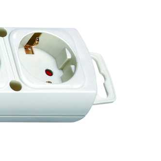 Produktbild Brennenstuhl Steckdosenleiste Comfort Line Plus 6 fach Flachstecker Schalter 2m Kabel weiß bild 5