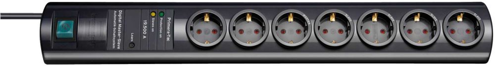 Produktbild Brennenstuhl Steckdosenleiste Primera Tec Digi Master Überspannungsschutz Master Slave