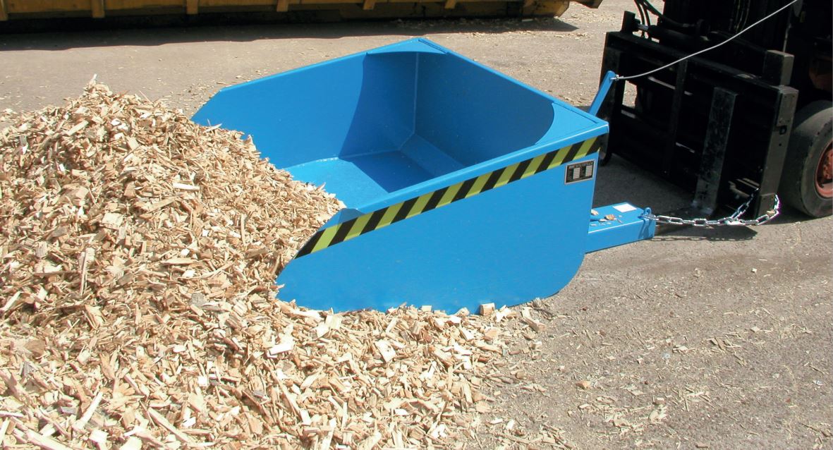 Produktbild Bauer Schaufel BSI 100 blau mechanisch Inhalt 1,00m³ Tragfähigkeit 1500kg bild 2