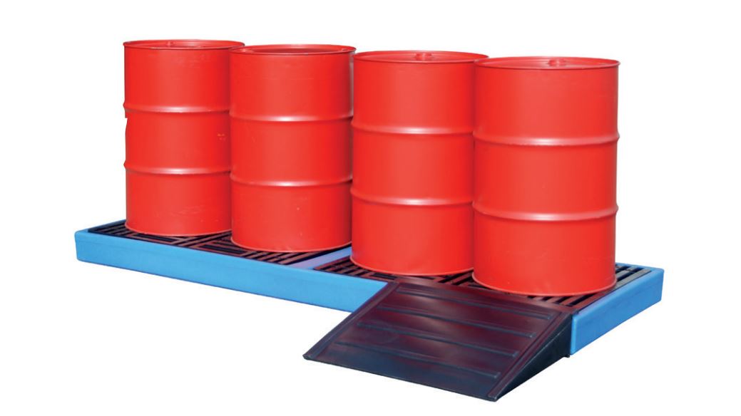 Produktbild Bauer PE Bodenschutzwanne BWPS-PE 300 mit PE Palette Auffangvolumen 300L bild 2