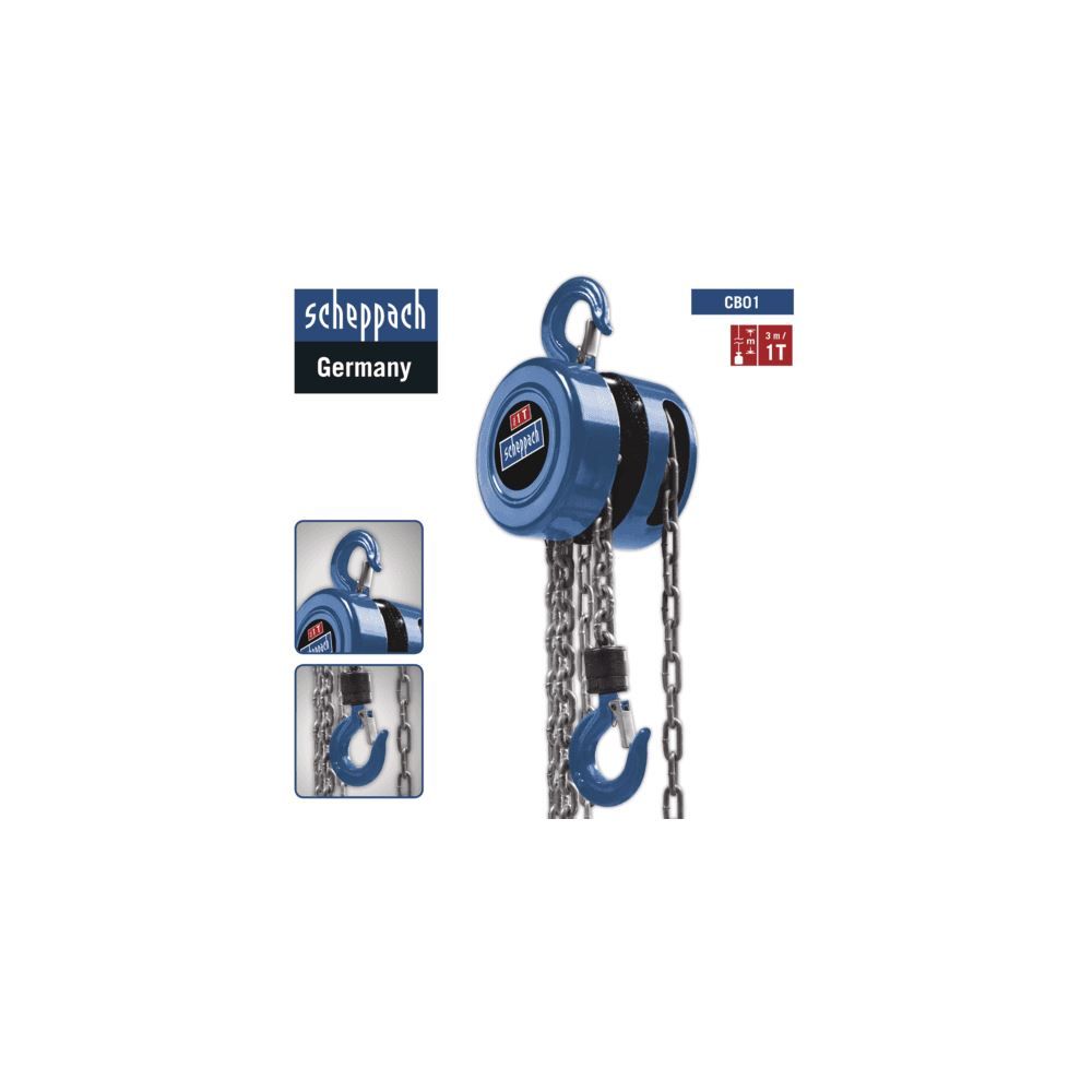 Produktbild SCHEPPACH Kettenzug CB01 1000kg bild 5
