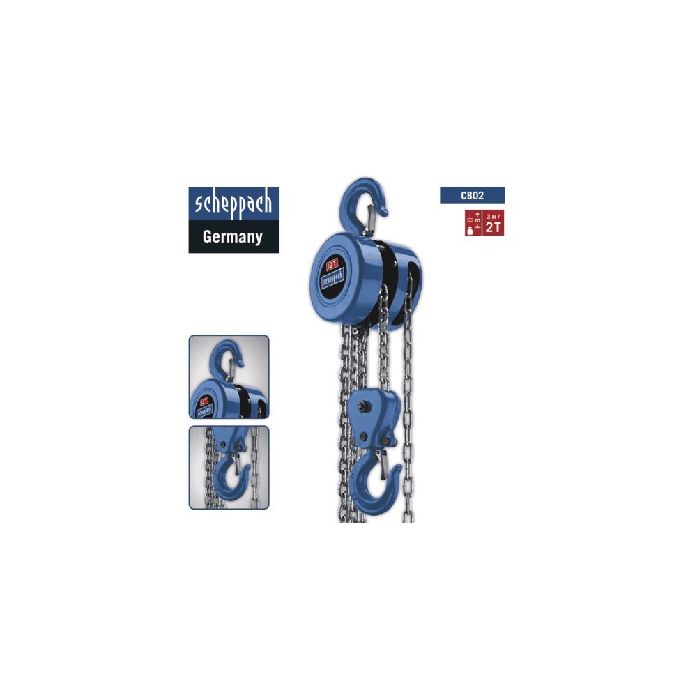 Produktbild SCHEPPACH Kettenzug CB02 2000kg bild 4