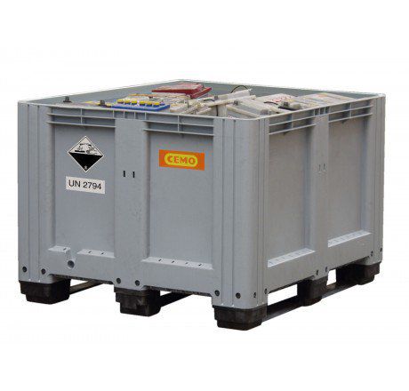 Produktbild CEMO Altbatterie Box 8322 grau 610 Liter